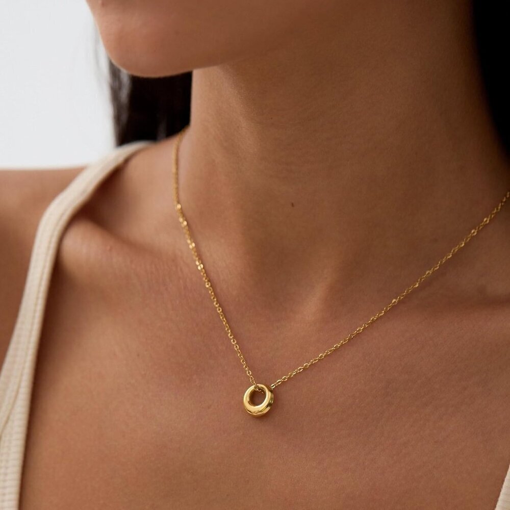 Gold Necklace for Women-14k Gold Plated Infinity Necklace Star Of David Necklace - Picture 2 of 7